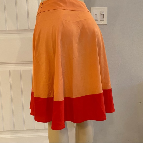 NWOT The Limited Midi Color Block A-line Skirt - Picture 6 of 9